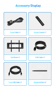 Produttore a buon mercato 86 pollici schermo piatto interattivo sistema Android 75 pollici schede interattive 65 pollici lavagna intelligente per la scuola - Product Image 4