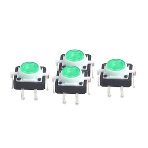 Selbst ständiger Mikroknopf-Taktsc halter mit LED-Licht ABS-Stecker Tastatur LED-Taste - Product Image 6