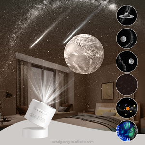 HD Moon Galaxy Projektor lampe Sternen himmel <span class=keywords><strong>LED</strong></span>-Licht 6 Film muster Dynamischer Meteor Einstellbarer Fokus Modernes Wohnzimmer