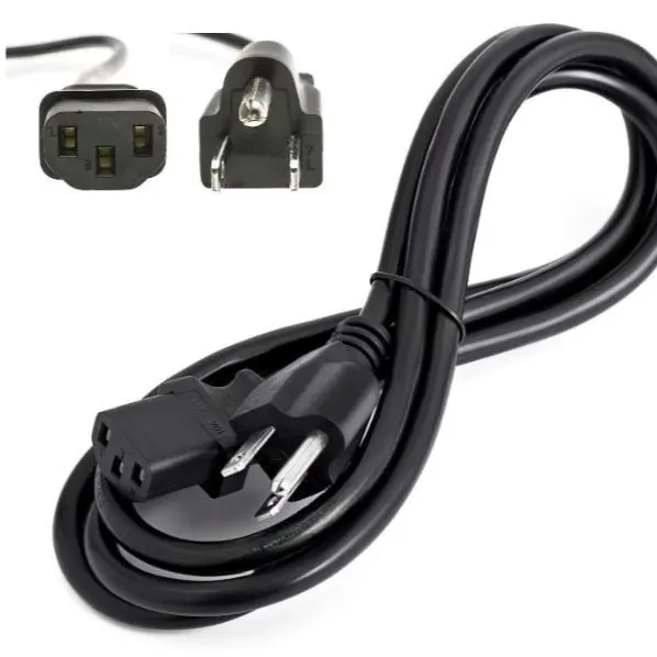 Mỹ Tiêu Chuẩn USA AC Power Cord 3 pin cáp điện cho máy tính