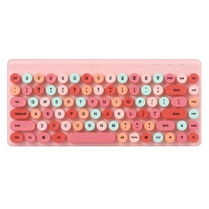 87 Keys Retro Punk Wireless <strong>Keyboard</strong> and Mouse <strong>Combos</strong> Home Notebook <strong>Desktop</strong> PC <strong>Computer</strong> Latest Gaming <strong>Keyboard</strong> Mouse Set - Product Image 1