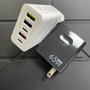 Wholesale 65W <strong>3</strong>.1A US EU <strong>5</strong> Port USB Type C Fast Phone Multifunction <strong>Charger</strong> Charging Adapter - Product Image 5