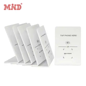 ขาตั้ง nfc 13.56mhz nfc ตารางขาตั้งจอแสดงผลอะคริลิค Touchless พร้อมรหัส QR สําหรับขาตั้งการ์ดรีวิว กันน้ําด้วยวัสดุพีวีซี - Product Image 6
