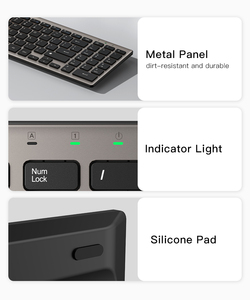 YESIDO-teclado sensible a instrumentos para ordenador, 2,4G, inalámbrico, conectado - Product Image 6