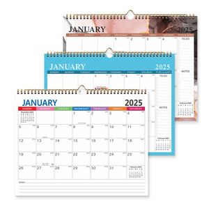 12&quot; X 17&quot; Ready-to-stock 2025 Wall <strong>Calendar</strong> Simple Creative Desktop <strong>Calendar</strong> 18-month Multi-national Holiday <strong>Calendar</strong> - Product Image 2