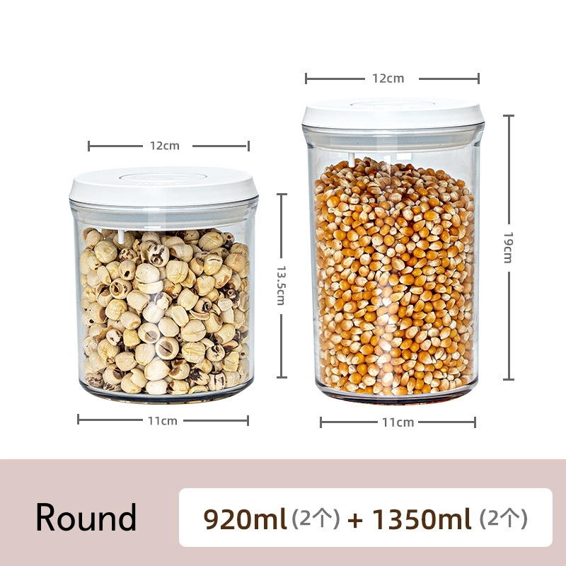 White Round 4pcs/set