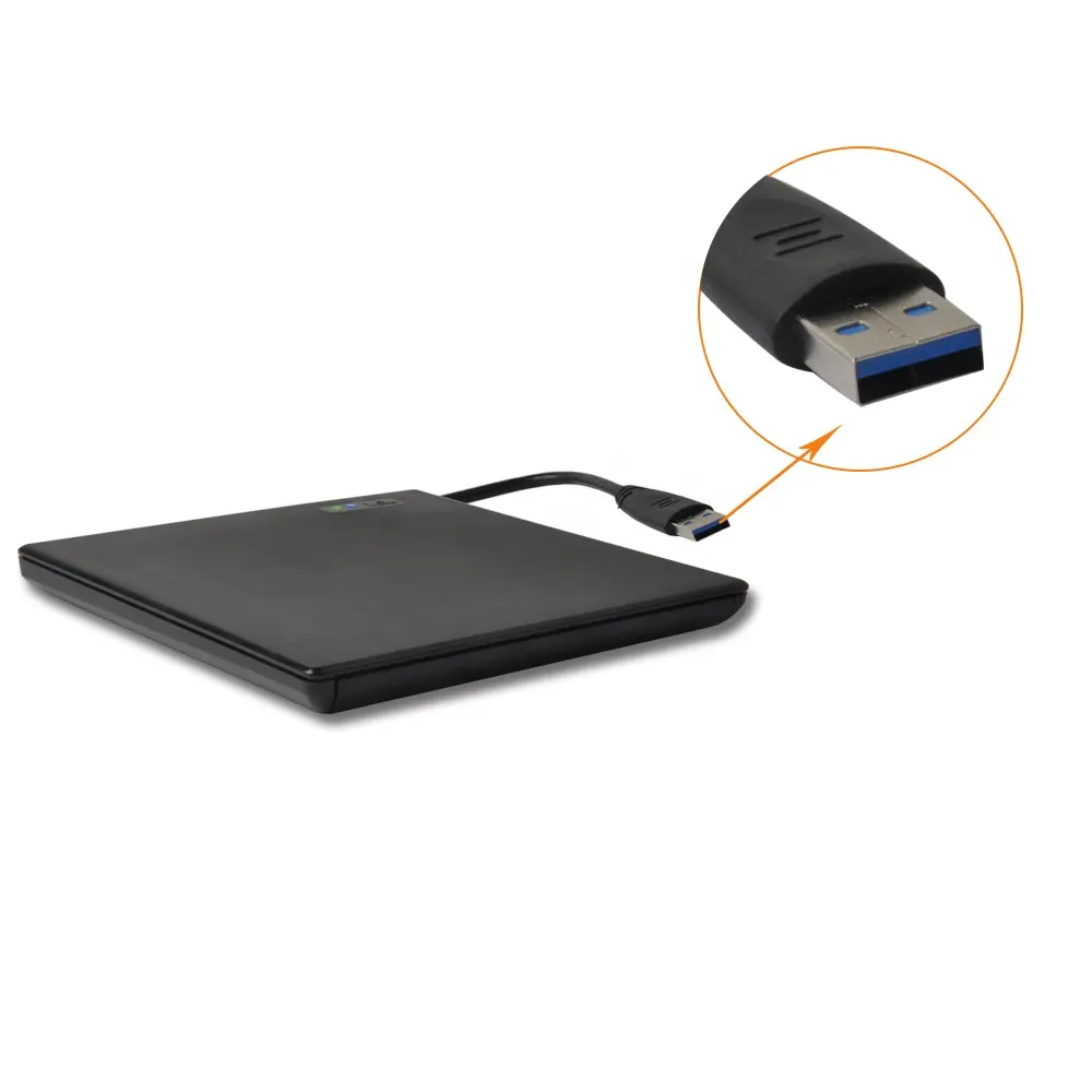 USB 3.0 externer DVD-Laufwerk brenner Schlanker tragbarer DVD-CD-Laufwerk-Brenner für Laptop-Desktop-All-in-One-PC