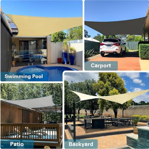 Anpassbar in verschiedenen Größen Rust Red Sand Farbe Anti-UV-Markisen für Backyard Deck Outdoor Canopy Recta ngular Shade Sail