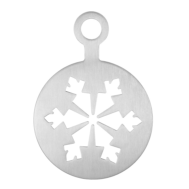 Patrón de copo de nieve plateado