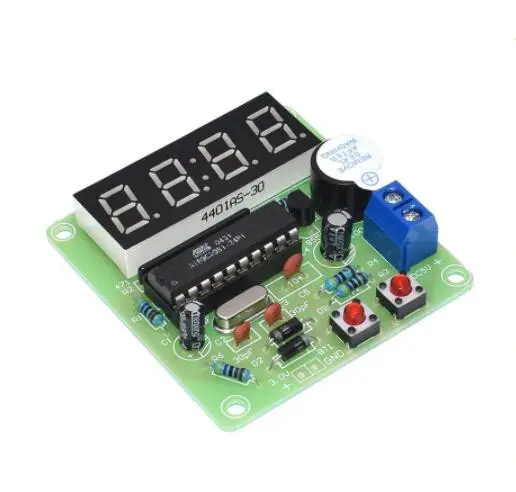 Reloj electrónico Digital de 4 Bits AT89C2051, conjunto de producción electrónica, Kit de bricolaje