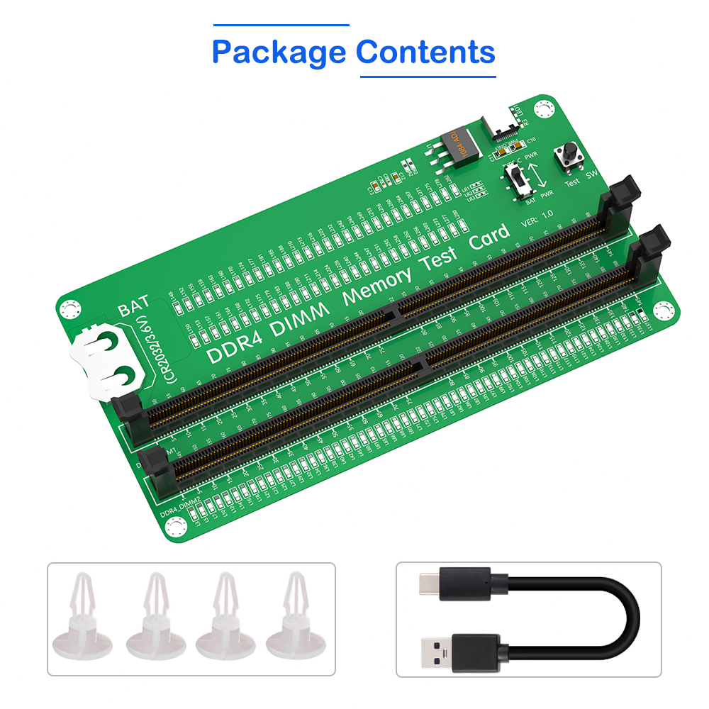 Vert-Testeur DDR4 (boucle fixe courte)