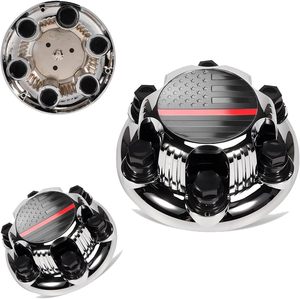 नए सार्वभौमिक फ्लोटिंग व्हील हब कवर के लिए चेवरलेट क्रूज़ मैलिबू कैप्टीवा-मिश्र धातु स्टील क्रोम ब्लैक - Product Image 2