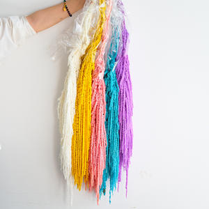 Fiore eterno amaranto decorazioni di nozze morbido fiori secchi Bouquet con fiocco appeso a mano linea arco nappa - Product Image 2