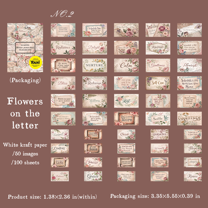 B Flower letter cards