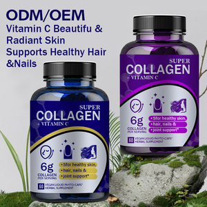 Çok kollajen beyazlatma kapsülleri-tip I,Ii,Iii,V & X | Saç için Biotin ve C vitamini ile hidrolize karışım, cilt bakımı - Product Image 6