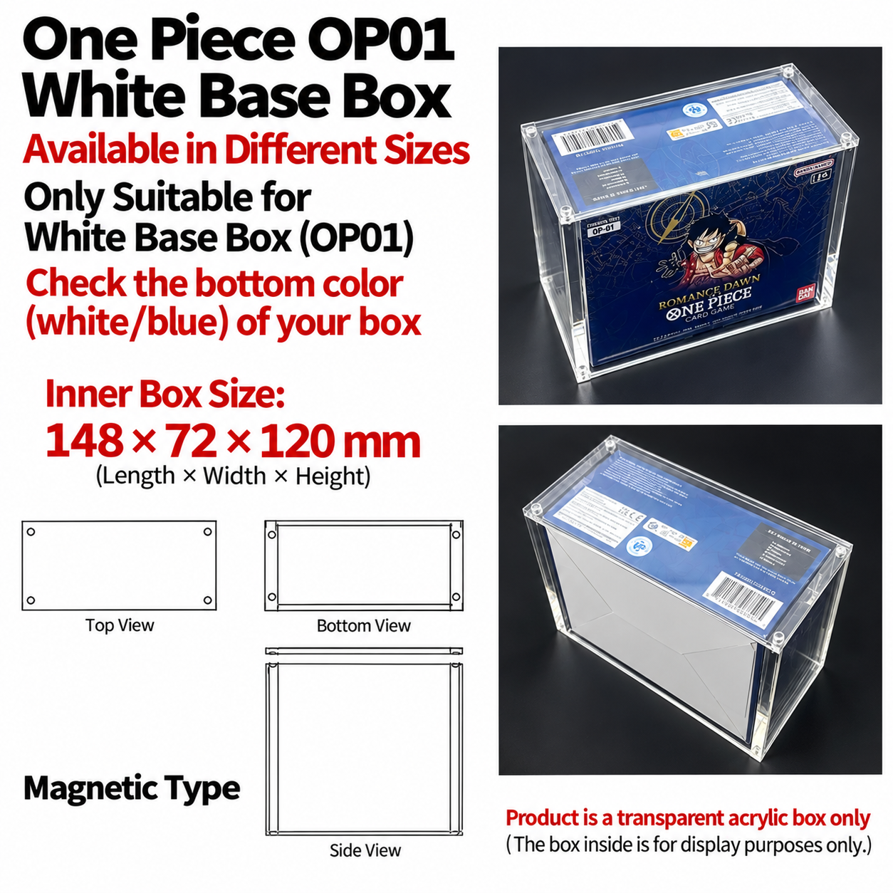 OP-01 Caja con fondo blanco (152*74*122mm)