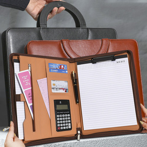 Benutzer definierte Journal Notizbuch und Stift Geschenk Briefpapier Set Smart Notebook Reiß verschluss Bargeld Brieftasche A4 Budget Binder mit Taschen rechner - Product Image 2