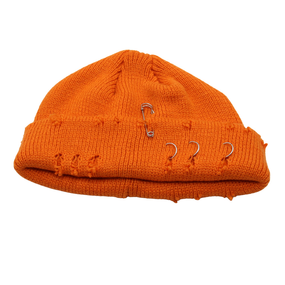 Orange (knitted with pins)