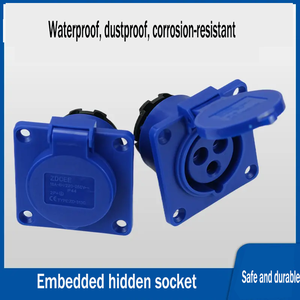 <strong>16A</strong> IP44 <strong>3P</strong> Dustproof Core Socket 16 Amp Electric Industrial Waterproof Universal Socket Additional <strong>16A</strong> Socket Electrical <strong>Plug</strong> - Product Image 3