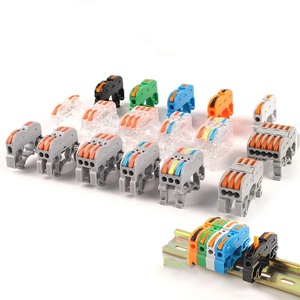 Electric Din Rail Terminal Block Lever 2/<strong>3</strong>/4/<strong>5</strong> <strong>Way</strong> Quick Cable Connector Wiring Connection Compact Wire Connector - Product Image 1