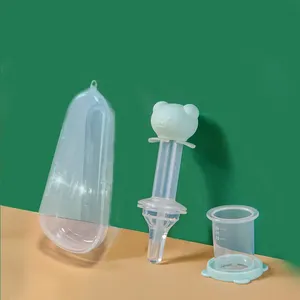 多功能婴儿喂食器奶嘴无毒硅胶动物图案OEM/ODM手动驱动果汁/牛奶喂食器