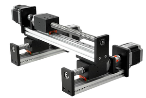 Riel de doble vía de baja fricción de alta precisión, guías lineales de alta resistencia, Robot de pórtico de 2 ejes de movimiento para maquinaria automatizada CNC