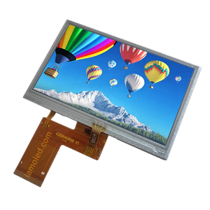 Schermo di visualizzazione a TFT-LCD 480x272 da 4.3 pollici con touch resistivo TFT LCD IPS modulo Display ad alta luminosità 500nits piccolo schermo - Product Image 1