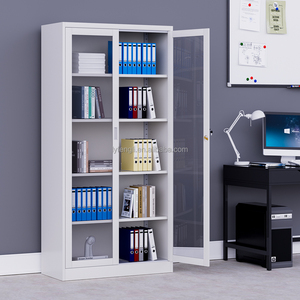 Kim loại nội thất văn phòng Locker cho tài liệu Glass Door Tủ hồ sơ với bốn có thể điều chỉnh kệ cho các trường học & văn phòng - Product Image 4