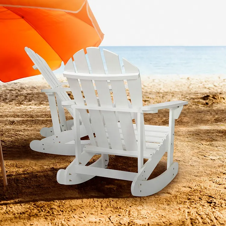 Furnitur luar ruangan Kolam Renang Pantai balkon kursi kayu Solid Amerika kursi taman teras kursi santai