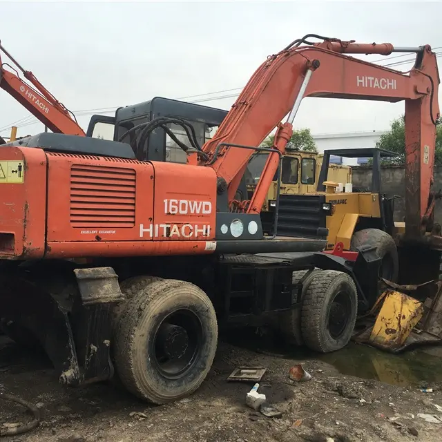 Gebrauchte Rad bagger Hitachi EX160/Hitachi EX160WD-1/Hitachi EX160 Reifen bagger zum Verkauf