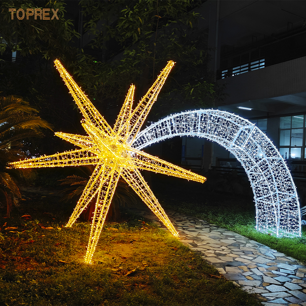 Yellow Exploding Star Arch