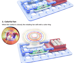 Blocchi elettronici kit fai da te circuito integrato Building Blocks Switch Circuit Model Science kit giocattoli per bambini - Product Image 4