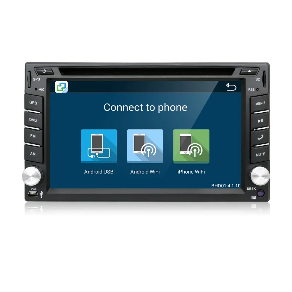 DVD GPS Radio Mobil 2 Din T3, Universal HD Layar Sentuh Android 10.0 untuk Suzuki Jimny Grand Vitara dengan Navigasi USB SD 3G Wifi