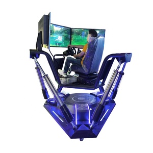 VR seis ejes tres Pantalla de carreras gran cuerpo sentido simulación pista coche simulación conducción arrastre carreras equipo de juegos - Product Image 1