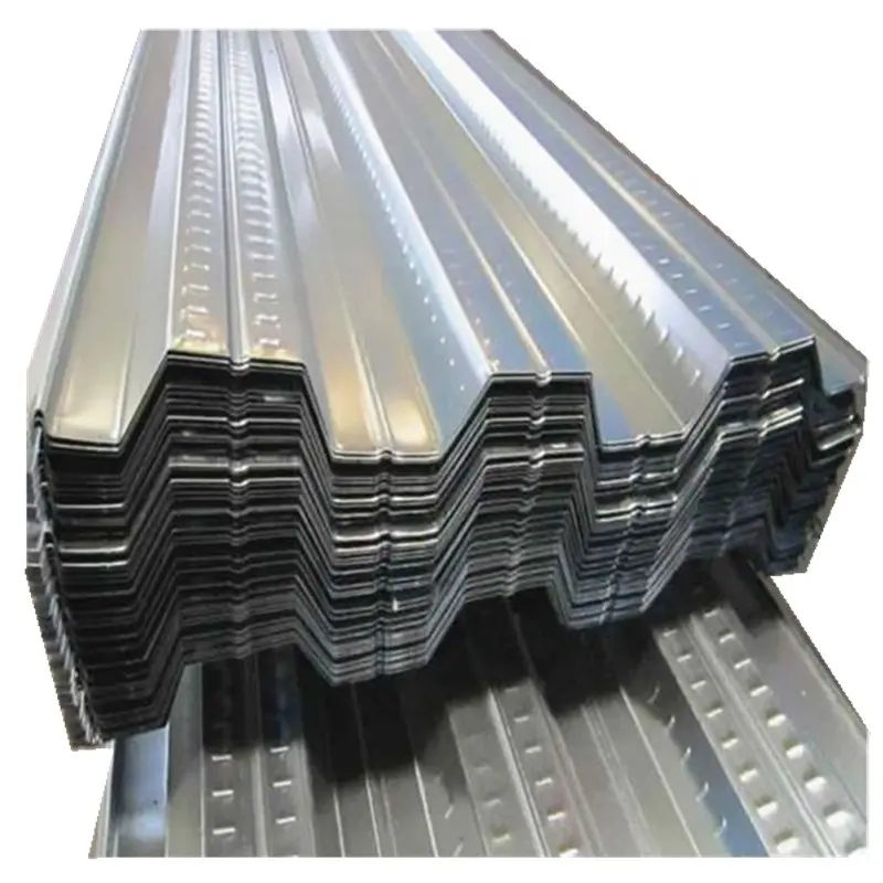 Hoja de cubierta de suelo de acero, 0,7mm y 0,8mm de espesor, lámina de cubierta de metal