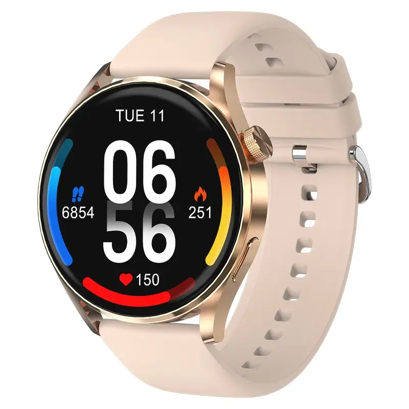 Kostenloses Muster T51F 2024 Smart Watch Herzfrequenz Blutdruck Fitness Sport Gesundheitsüberwachung T51 KR51 Smartwatch für Männer Frauen