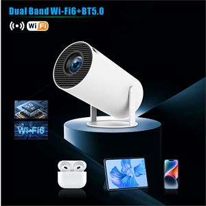 HY300 pro nakliye akıllı ekran hizalama 4K destek 130ANSI tam 3D yüksek parlaklık Proyector Android sistemi - Product Image 2