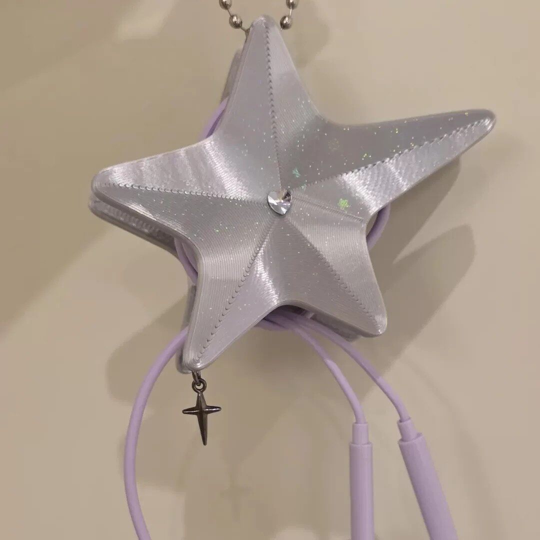 Five-pointed star earphone storage box (no accessories)
