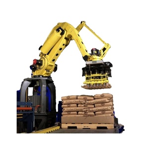 Robot de descarga de carga, paletizador de apilamiento, manipulación de Robot, brazo flotante, almeja, caja de bolsa de agarre, pinza de sujeción Penumatic