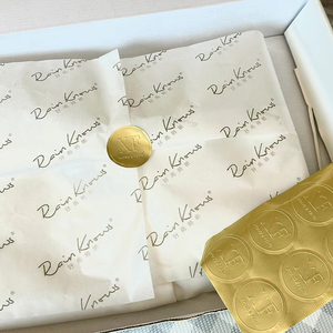 定制印刷品牌薄纸，带数字标志聚氯乙烯涂层特种纸，用于礼品包装和公司包装 - Product Image 2