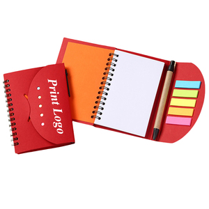 Bloc de notas impreso personalizado Bloc de notas Logotipo personalizado Notas adhesivas Cuaderno ecológico con bolígrafo - Product Image 6