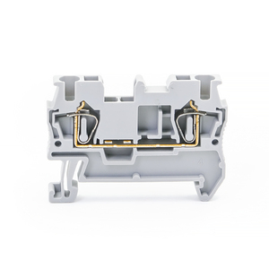 ST2.5 24-12AWG Alimentación a través de cable de enchufe rápido Conector de cable Conexión eléctrica sin tornillos Resorte Din Rail Terminal Blocks - Product Image 2