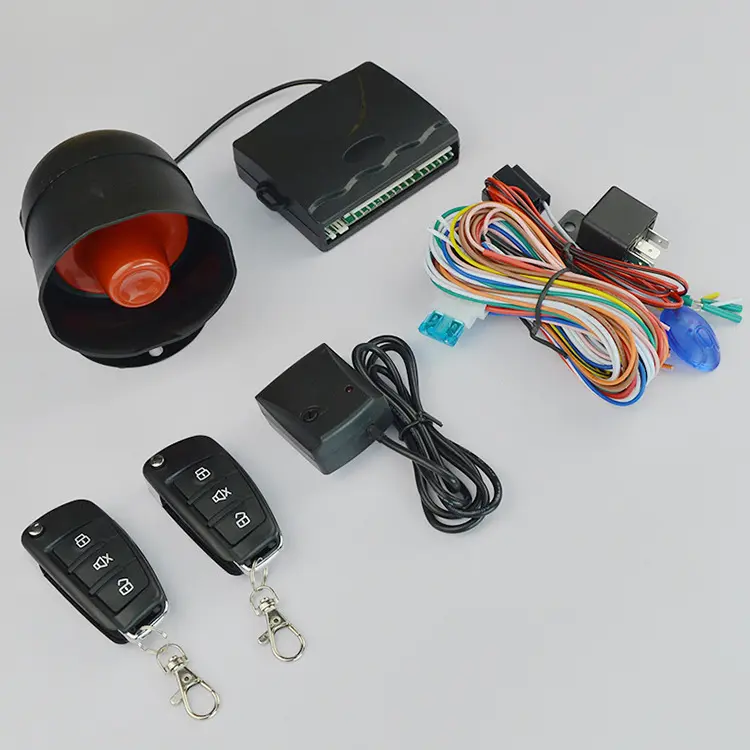 Universal Car Remote Keyless Entry System Lock Unlock Door Auto Window New With Controllers anti-theft alarm central locking