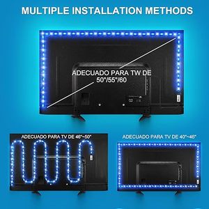 5V USB RGB发光二极管条形灯SMD5050 3M 5m带遥控器RGB条汽车电视电脑背光家庭派对装饰 - Product Image 3