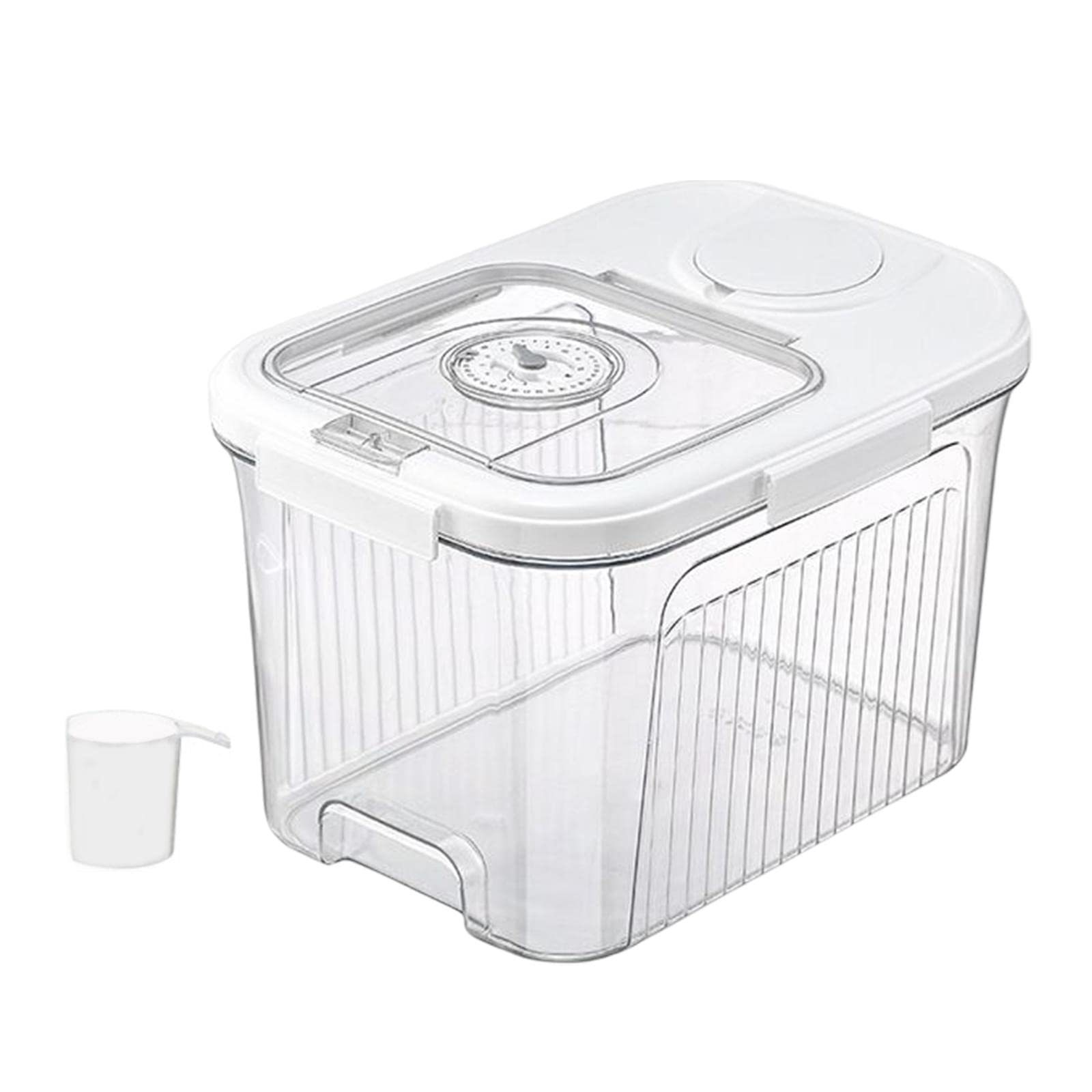 Seau de stockage de riz en plastique de 11 kg