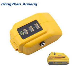 מתאם dcb091 חדש עם פלט 12v dc ו 5v ממשק <span class=keywords><strong>usb</strong></span> עבור dewalts 20v נטענת מתאם מקור כוח <span class=keywords><strong>USB</strong></span>