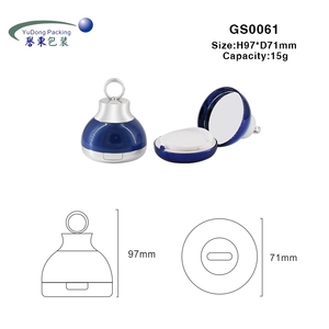 Christmas Theme Bell Shape Empty Powder <strong>Compact</strong> with Puff Bb Cushion Container Cushion Foundation case - Product Image 6