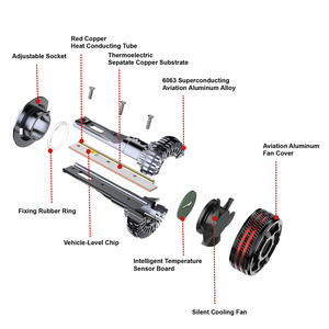 X29 công suất cao 45W 4500lm xe dẫn ánh sáng đèn pha mới 12V bóng đèn với 3 ống đồng CANBUS Tương thích cho xe - Product Image 2
