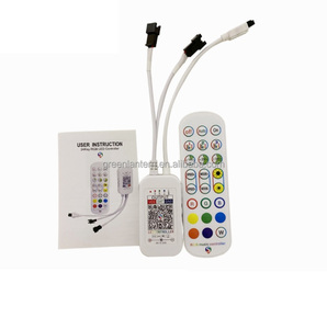 5-24V Indirizzabile HA CONDOTTO Il Regolatore Del Telefono App Pixel HA CONDOTTO LA Luce Corrente WS2812B WS2811 Digital Striscia di RGB LED Controller con 2 Uscita - Product Image 2