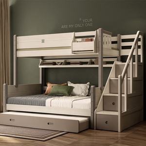 Traditional <strong>Wooden</strong> Kids Bunk Bed for Children Bedroom Furniture with Storage Function - Product Image 5